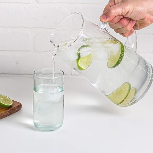 Jarra De Cristal Glaver's, Con Cano, Para Bebidas Frias Y...
