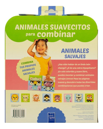 Libro Animales Suavecitos Para Combinar Yoyo Books