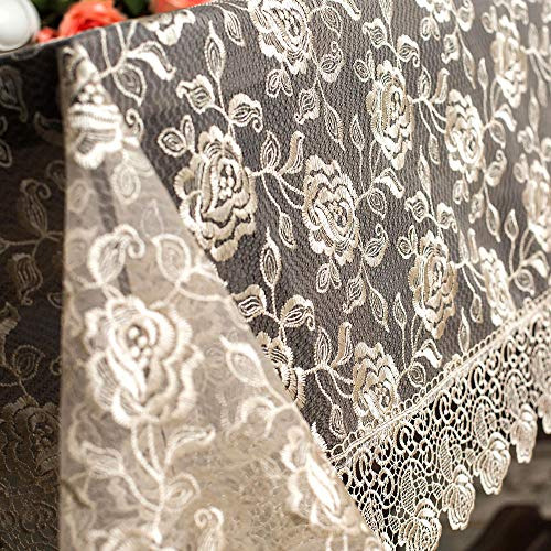 Mantel Rectangular Vintage Bordado Para Banquetes Y Mesas La