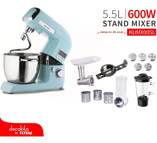 Ayudante Cocina Batidora Pedestal Procesador Pasta Decakila