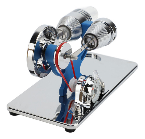 Motor De Combustión Externa Azul Modelo Stirling