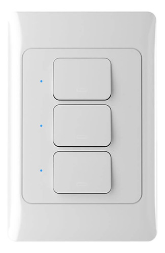 Interruptor Inteligente Pared Nexxt Nhe-t100 3 Botones Wifi Color Blanco