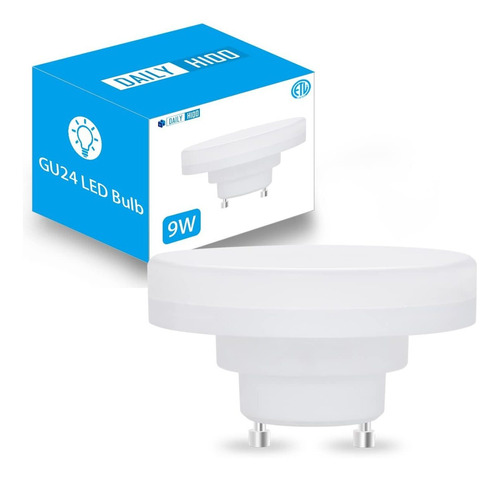 Daily Hioo Bombilla Led Gu24 Mini Equivalente 9 W Cfl 60w Lm