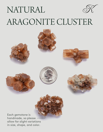 Cúmulo De Aragonito Natural Kalifano - Cristal De Reiki De A