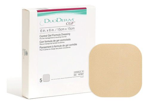 Gasa gel autoadhesiva Convatec Duoderm CGF 15x15 cm de 15cm x 15cm x 5u