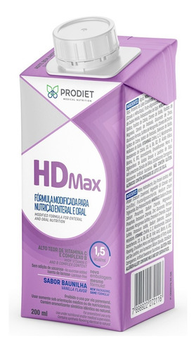 Hdmax 200ml - Prodiet - Sabor Baunilha