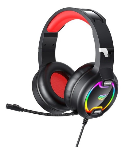 Diadema Gamer Con Luz Rgb Micrófono Sonido Envolvente 3d Neg