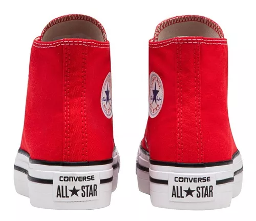 Zapatillas Converse Star Plataforma Rojas