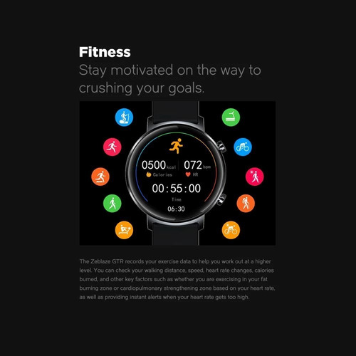 Imagem 6 de 6 de Zeblaze Gtr Relógio Inteligente Smartwatch Esportivo 1.3