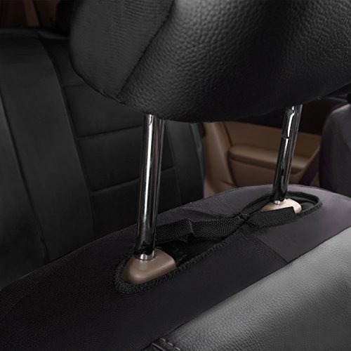Forro De Cuero Y Malla Para Automovil, Dos Fundas De Asiento