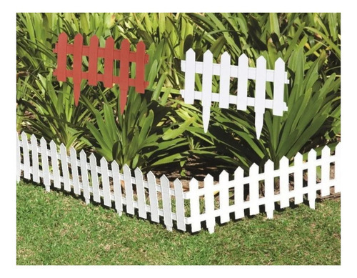 Kit 12 Cercas Decorativas Para Jardim Inglês 4,8 M X 19 Cm