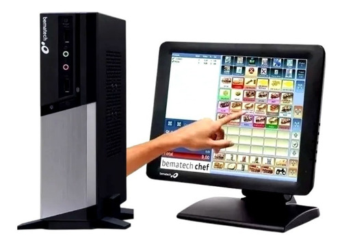 Imagem 1 de 4 de Kit Monitor Touch C/ Pdv Rc-8400 Ssd 120 Gb 8 Gb Ram
