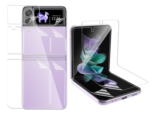 Samsung Z Flip 4 Kit 4 Protectores Para Pantalla + Trasera