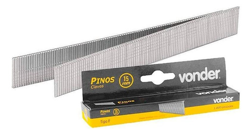 Pinos Para Grampeador Pinador 15mm Com 1000 Unidades Vonder