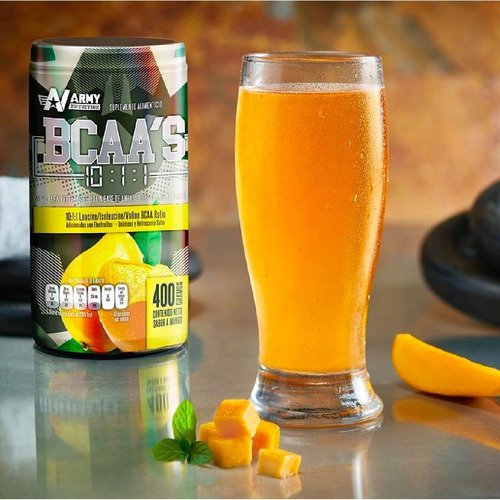 Aminoácidos Bcaas Carga Extra Leucina Ratio 10:1:1 40 Serv. Sabor Piña Coco