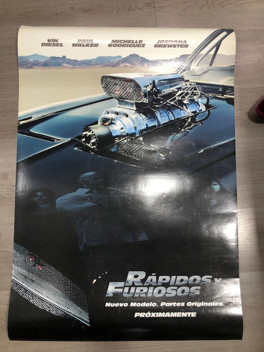 Poster Original Rapidos Y Furiosos - Teaser (español)