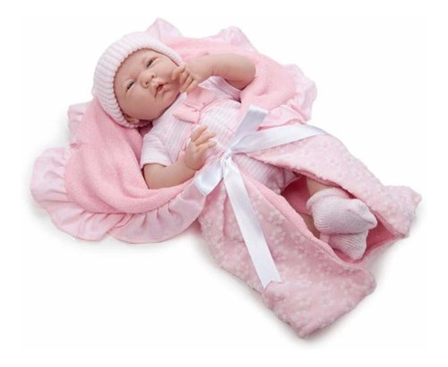 Baby Doll Bebe De Juguete Recién Nacida Jc Toys - Rosa