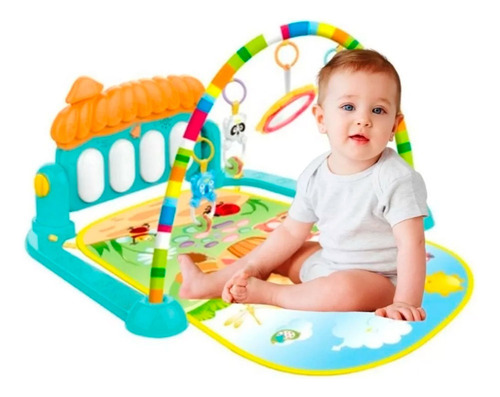 Gimnasio Piano Bebe Musical + Tapete Foamy