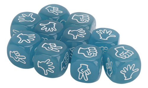 Juego De Dados De Papel Rock Scissors, 10 Unidades, Finger G