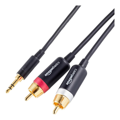 Adaptador Rca Amazon Basics De 3,5 Mm A 2 Machos Para Audi