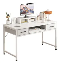 Comprar Escritorio Oficina con cajones,escritorio minimalista Mesa Gamer escritorio blanco,puede móvil soporte pc escritorio para computadora,Con Bandeja deslizante escritorios modernos escritorio de madera