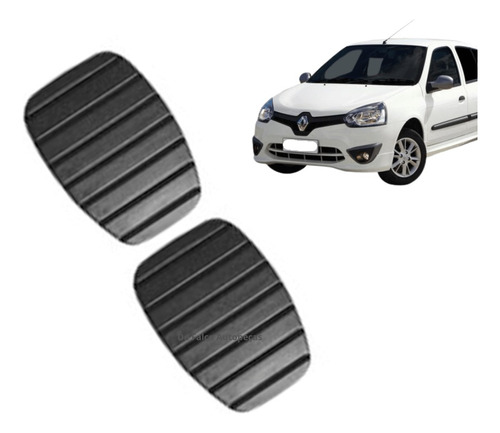 Kit Capa Pedais Clio 99/2016 Kangoo Megane Symbol 2003/2011