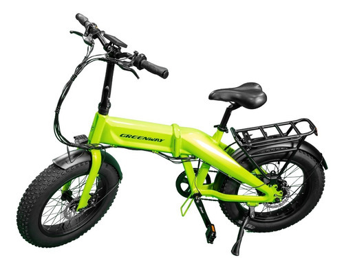 Bicicleta Elétrica Dobrável Greenway Hive X 500w 48v Verde