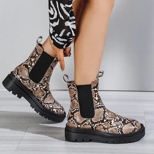Botas estampado serpiente sale