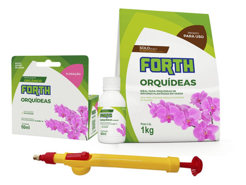 Kit Floração Orquídea Chuva De Ouro (adubo + Substrato+pulv)