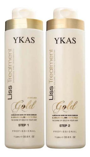 Kit Escova Progressiva Ykas Gold 1l