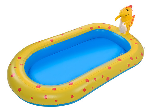 Alberca Inflable Con Aspersores Figura Dinosaurio 170x103cm
