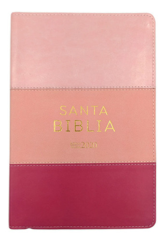 Biblia Rvr2020 Lt Grande Piel Tricolor Rosa Manual 12pt