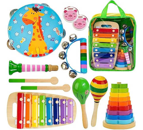 Instrumentos Musicales Para Niños, 12 Juguetes