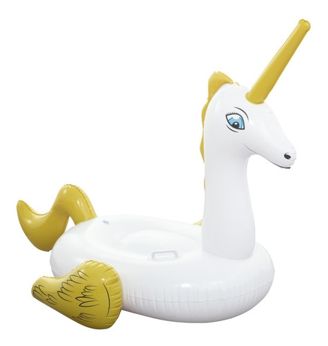 Imagen 2 de 10 de Unicornio Inflable 165 X 145 Cm Bestway 41104 Pileta Edu