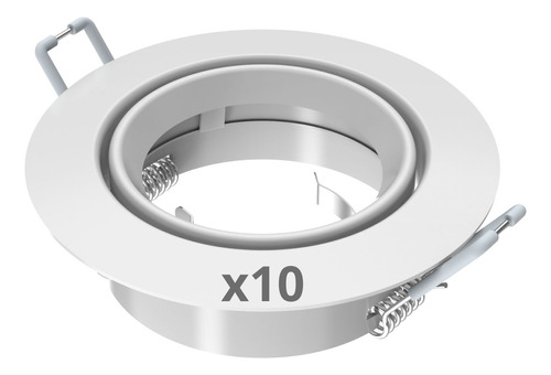 Caja X 10 Spot Molde Dicroica Embutir Gu10 Ledvance Osram