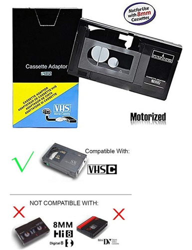 Cassette Adaptador Vhs-c Jvc C-p7u Cp6bku C-p6u Panasonic