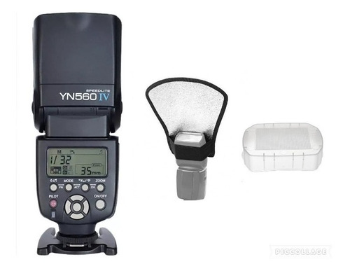 Flash Yn560iv P/canon E Nikon E Sony+difusor+rebatedor C/nf