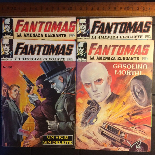 Fantomas Combo De 4 Comics Editorial Vid Año 1993