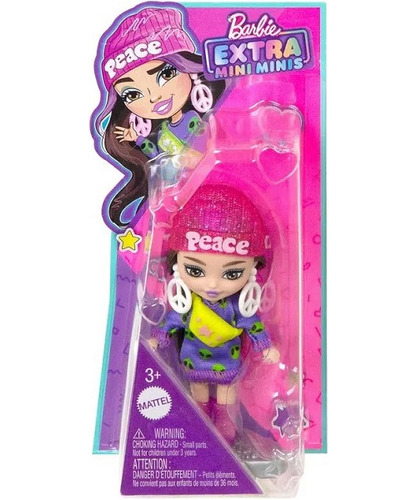 Boneca Barbie Extra Mini Moletom Alienígena Mattel Hln44
