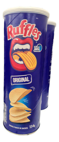 Salgadinho Tira Onda  134g Ruffles Em Lata- Kit 5un