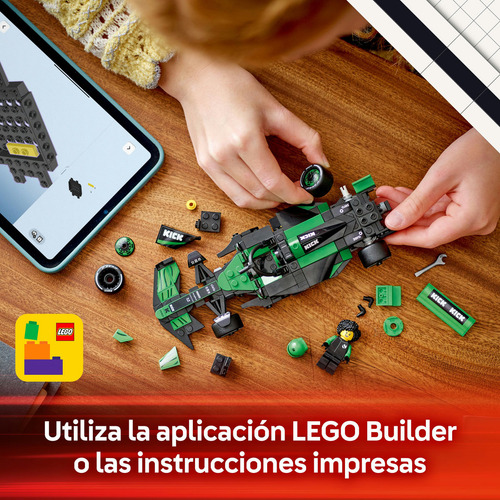 Lego Formula F1 Team Kick Sauber C44 77247 Vehiculo + Piloto 259 Auto De Carreras