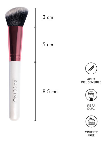 Brocha De Maquillaje Para Rubor Crueltyfree Fascino