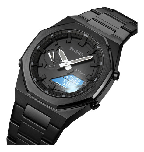 Reloj Hombre - Mujer Skmei 1816 - Analógico Digital - Ø41mm Malla Sk-1816bkg
