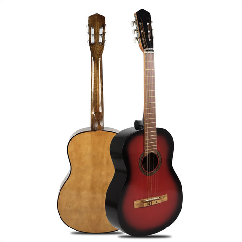 Guitarra Electro Acustica Criolla Funda Pua Colores Color Rojo Material Del Diapasón Madera Orientación De La Mano Diestro