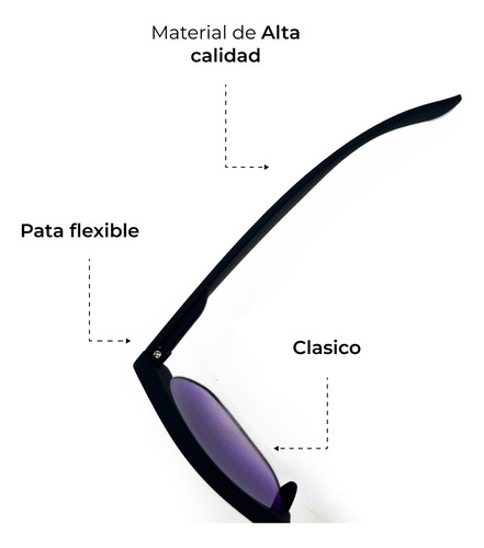 Gafas Solares Retro De Arillo Diseño Clásico Unisex Uv