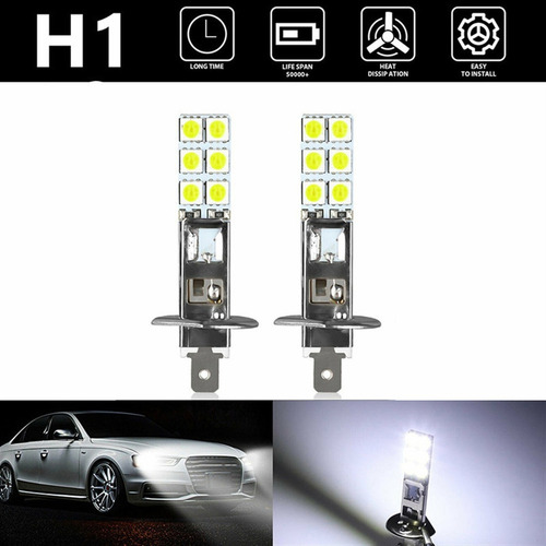 Para 2 Unids H1 Led 12v 6000k Blanco 55w Led Lámpara De /