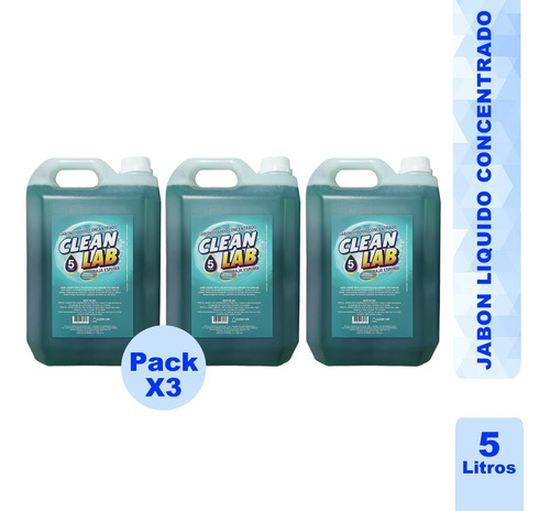 Jabon Liquido Textil Be 5 Lts X 3 Un.