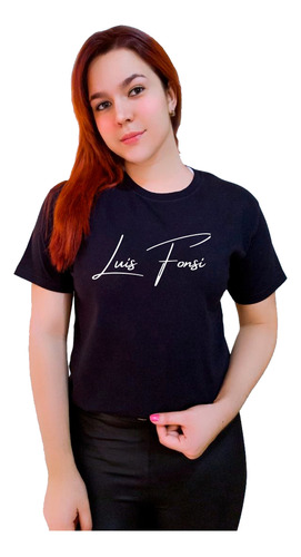 Polera Luis Fonsi Cantante Logo Letras Tour 2024 Chile Gira