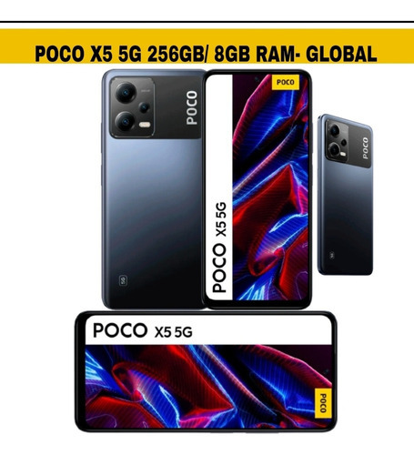 Xiaomi POCO x5 5G Global Dual SIM 256 GB negro 8 GB RAM