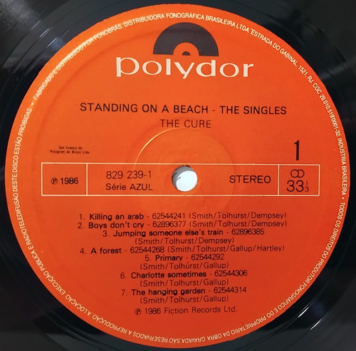 Lp - The Cure - Standing On A Beach - The Singles 1986 - Lp (Usado)